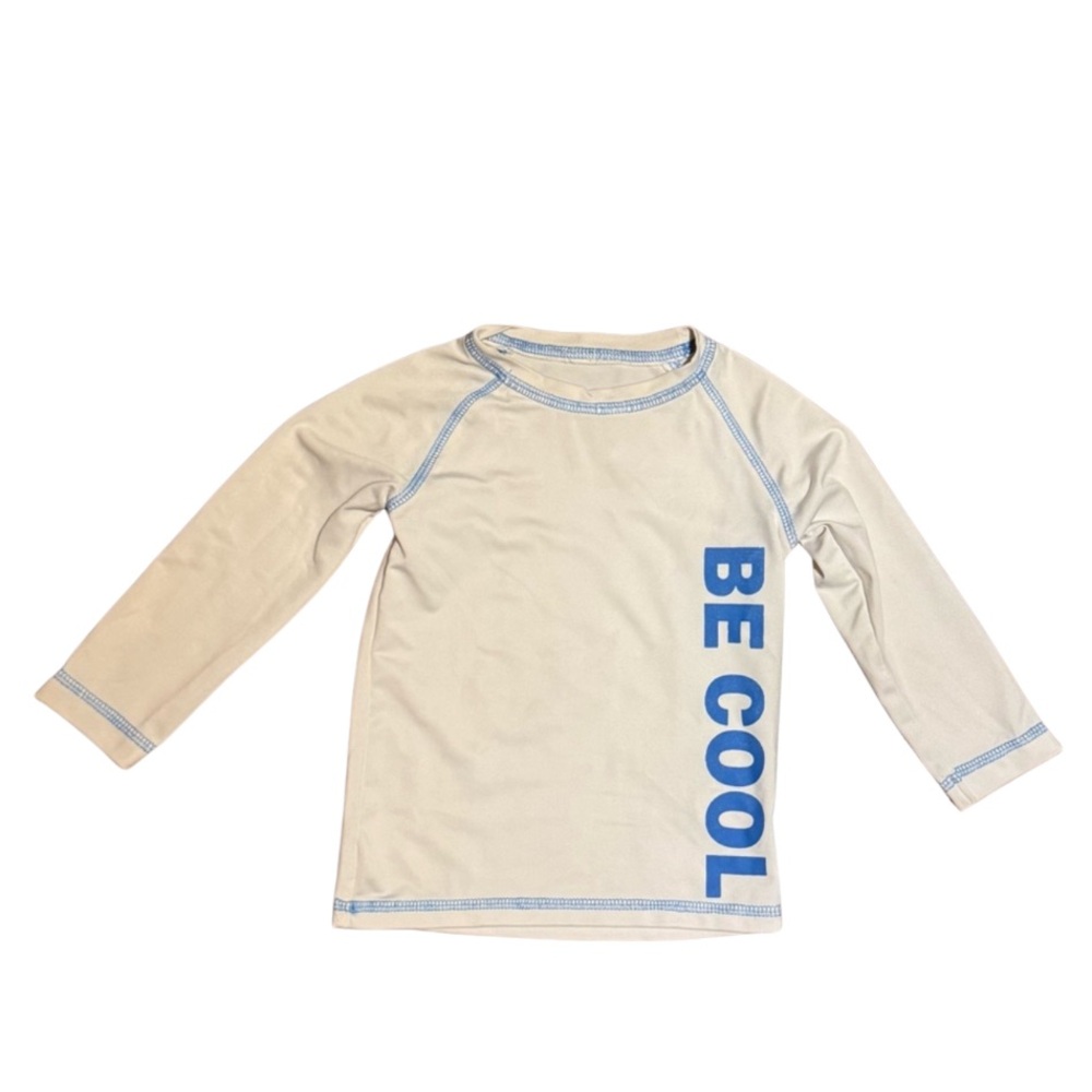 Mish boys Be Cool rash guard size 18 months in white. Great preowned condition